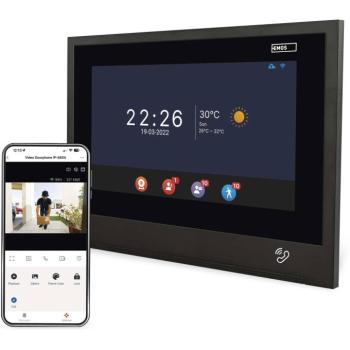 EMOS GoSmart kiegészítő monitor IP880B 2WIRE otthoni videotelefonhoz IP880A 2WIRE kép