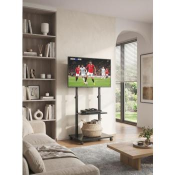 Hanah Home Mobil TV állvány Fekete Dh TV szekrény Fekete