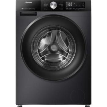 Hisense WF3S8043BB3 Elöltöltős mosógép A,8 kg,Normál mélység,1400 ford/perc,72 dB,Inverter motorral,Gőzfunkcióval kép