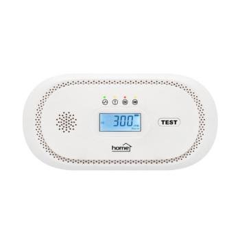 HOME CO10LCD szén-monoxid vészjelző, LCD kijelző , elemes, 2 év elem élettartam, 10 év érzékelő élettartam kép
