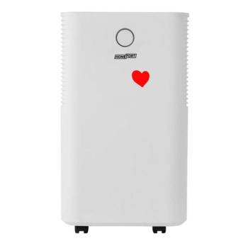 HOMEFORT HPMS12W Páramentesítő, 12 L/nap, Digitális kijelző, Gyerekzár, Időzítő, 2 L tartály, Telítettségjelző, Zajszint: 38 dB, Kivezethető cseppvíz kép