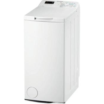 Indesit BTW S50400 EU/N Felültöltős mosógép C Energiaosztály, 5 kg, 1000 fordulat/perc, Centrifugálási zajszint: 76 dB, Inverter motor nélkül, Gőzfunkció nélkül kép