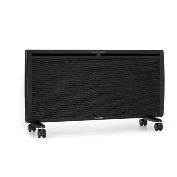 Klarstein Hot Spot Slimcurve Double Wave, konvektor, 2 az 1-ben fűtőtest, 2000 W, heti időzítő, fekete kép