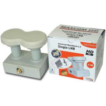 Mascom LNB Single Monoblock MCM4S01HD Gold 4,3° kép