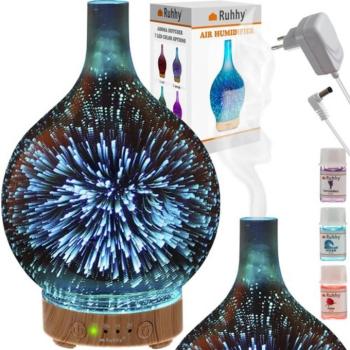 Ruhhy 22356 3D Aroma diffúzor, 7 LED kép