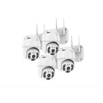 4DB Motoros Kültéri WIFI-s Onvif IP WIFI kamera full HD applikáció YCC365 vezeték nélküli forgatható 360fok Távolról Vezérelhető 2 Antennás HD Kültéri kép