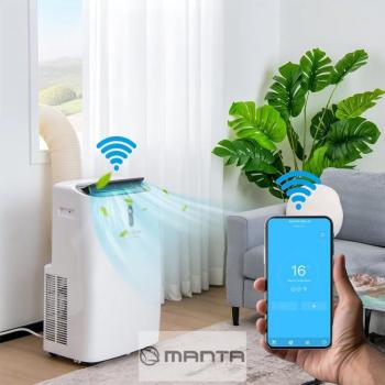AIWA PAC12Y2 3,5 KW mobil klíma, hűtés, fűtés, párátlanító, WiFI kép