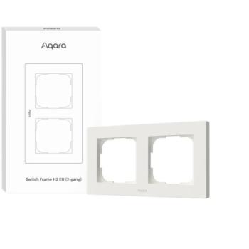 AQARA Switch Frame H2 EU (2-gang) (FE-X01D), fehér kép
