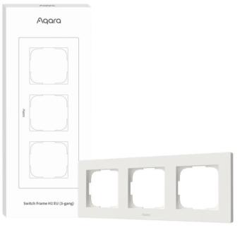 AQARA Switch Frame H2 EU (3-gang) (FE-X02D), fehér