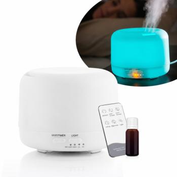 Aroma Mágus – LED aromaterápiás párologtató/diffúzor távirányítóval 300ML (BBD) kép