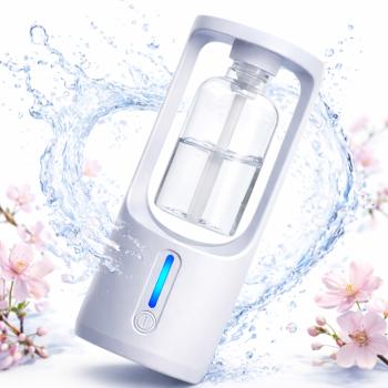 AromaMist Mini 50ml illóolaj diffúzor – aromaterápiás ultrahangos párologtató fehér színben illatolajjal (BBM) kép