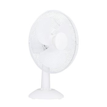 Asztali ventilátor – 23 cm – 22 W – 2 sebesség – oszcilláló – fehér – 220-240V AC kép