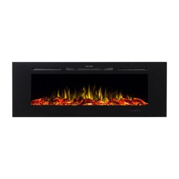 Avalon fali-beépithető elektromos kandalló, Art Flame, 544×1650×140 mm, 1500 W, 3 lángszín, 5 lángfényességi szint, Farönkök és kristályok kép