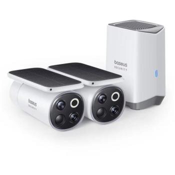 Baseus Security S1 Pro 3K (2 darab + központi állomás) fehér