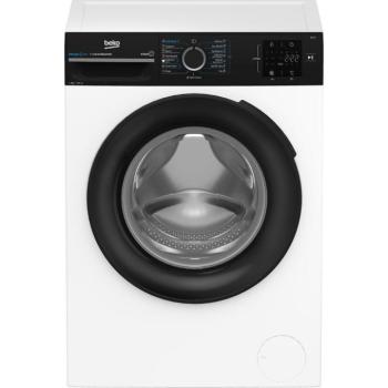 Beko BM3WFSU38413WPBB1 Elöltöltős mosógép A,8 kg,Normál mélység,1400 ford/perc,76 dB,Inverter motorral,Gőzfunkcióval kép