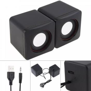 BLACKBIRD 2.0 Hangszóró USB + 3.5mm Jack csatlakozó 6W, Fekete kép