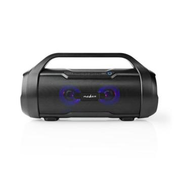 Bluetooth® Party Boombox | 6 óra | 2.0 | 120 W | Media lejátszás: AUX / Micro SD / USB | IPX5 | Összekapcsolható | Hordozó fogantyú | Party fények | F kép
