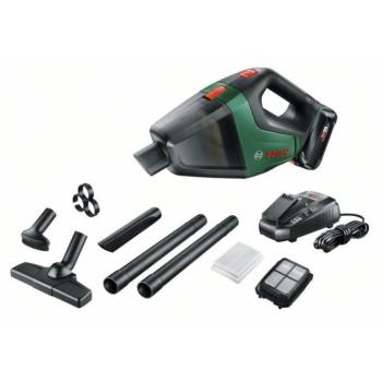 Bosch 06033B9103 UniversalVac 18 akkus porszívó + szívófej készlet, szűrő (1 × 2,5 Ah)