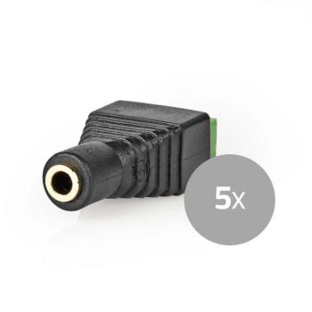 CCTV biztonsági csatlakozó | 3-as sorkapocs | 3.5mm Jack Aljzat | Aljzat | Fekete / Zöld kép