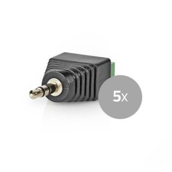 CCTV biztonsági csatlakozó | 3-as sorkapocs | 3.5mm Jack Dugasz | Dugasz | Fekete / Zöld kép