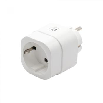 Chameleon CH-WZB-WPM-100 fogyasztásmérő dugalj, vezeték nélküli, 16 A, 220 – 240 V, ki-bekapcsolás, ZigBee 3.0, 89 x 55 x 55 mm kép