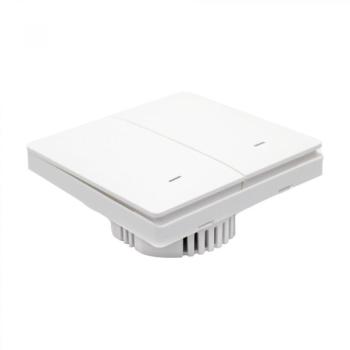 Chameleon CH-WZB-WSW-200 kétkörös kapcsoló, vezeték nélküli, 150 m hatótáv, 2 kimeneti csatorna, 230 V, ZigBee 3.0, 109 x 101 x 53 mm kép