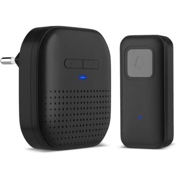 CONNECT IT DOORBELL vezeték nélküli csengő, konnektorba, fekete