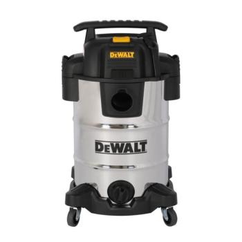DeWALT DXV30SAPTA száraz-nedves porszívó, rozsdamentes váz, készülékcsatlakozóval, 30 liter, 15 Kpa, 37,8 l/s, 8 tartozék, 1050 W kép