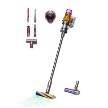 Dyson V12 Detect™ Slim vezeték nélküli porszívó + Detail Cleaning Kit tisztítószett (Yellow/Nickel) kép