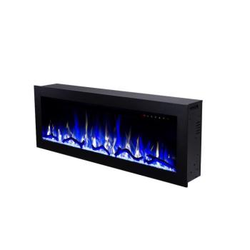 Elektromos fali-beépithető kandalló Racy 60, Art Flame, 454×1524×185 mm, 1500 W, 30 színkombináció, Termosztát, Farönkök és kristályok kép