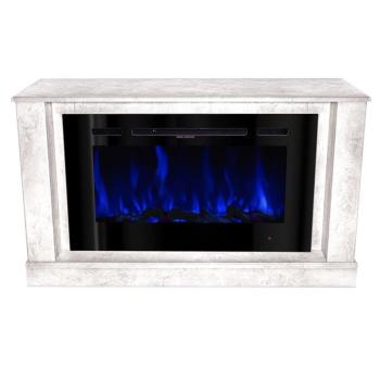 Elektromos kandalló Bernard mini & Adeli , Art Flame, 725×1215×300 mm, 1500 W, 3 lángszín, 5 lángfényességi szint, Farönkök és kristályok kép