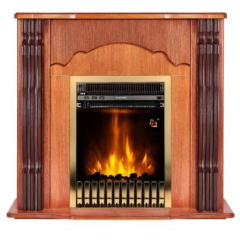 Elektromos kandalló Clasic barna & Gala silver, 883×950×300 mm, 2000 W