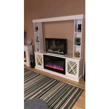 Elektromos kandalló Sorrento plus & Adeli, Art Flame, 1835×1820×300 mm, 1500 W, 3 lángszín, 5 lángfényességi szint, Farönkök és kristályok kép
