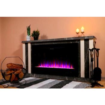 Elektromos kandalló Tatler & Adeli, Art Flame, 700×1500×270 mm, 1500 W, 3 lángszín, 5 lángfényességi szint, Farönkök és kristályok kép