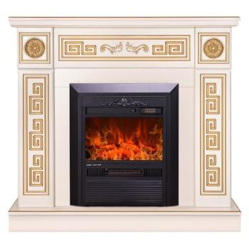 Elektromos kandalló Versailles gold & Cristina, Art Flame, 1020×1100×300 mm, 2000 W, 2 fűtési fokozat, 5 lángfényességi szint, Időzítő kép