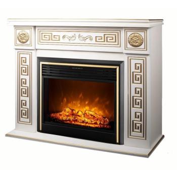 Elektromos kandalló Versailles gold maxi & Richi, Art Flame, 1010×1400×330 mm, 1950 W, Égő fa ropogó hanghatás, 5 lángfényességi szint, Időzítő kép