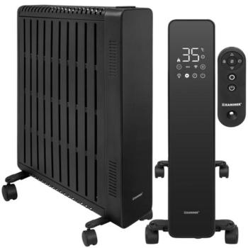 Elektromos olajradiátor 2500 W – 11 tagos WiFi-s fűtőtest, távirányítóval, fekete | Kaminer Arvell kép