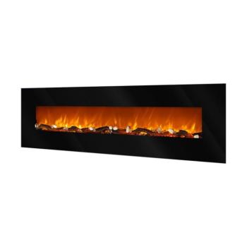 Elit elektromos fali kandalló, Art Flame, 550×1824×140 mm, 1500 W, 2 fűtési fokozat, 5 lángfényességi szint, Időzítő kép