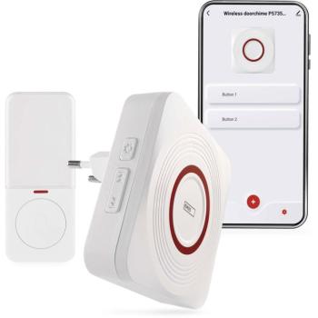 EMOS GoSmart P5735WS vezeték nélküli, konnektorba dugható Wi-Fi-s ajtócsengő kép