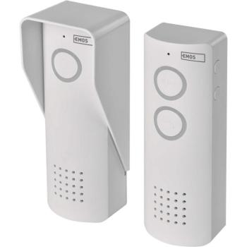 EMOS H1087 Vezeték nélküli otthoni audio kapucsengő készlet, elemes, 1 résztvevő kép