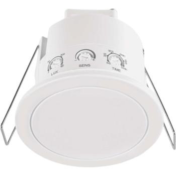 EMOS mikrohullámú jelenlétérzékelő, IP20, 24GHz, 2000W, fehér, 6m hatótáv kép