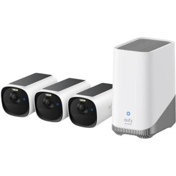 Eufy E40 (3 darabos készlet + HomeBase 3 egység) 2K fehér kép