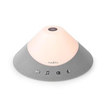 Fehér Zaj Gép | 20 Sound Options | 4 W | Maximális akkumulátor lejátszási idő: 5 óra | Szabályozható fény | Időzítő | Fehér / Szürke kép