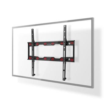 Fix TV fali tartó | 23 – 55 " | Maximális támogatott képernyő súly: 35 kg | Maximális fal távolság: 28 mm | Acél | Fekete kép