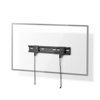 Fix TV fali tartó | 26 – 42 " | Maximális támogatott képernyő súly: 30 kg | Maximális fal távolság: 16 mm | Acél | Fekete kép