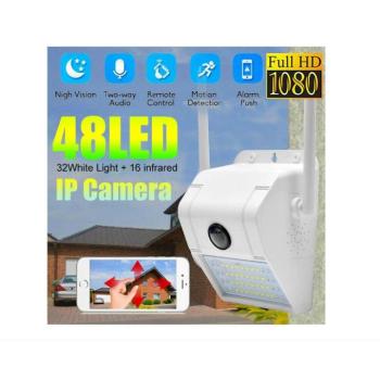 GLO D6 Smart 1080P Kültéri Wifi IP Biztonsági Kamera És Kültéri Lámpa IP66 Full HD p2p hangátvitel komplett megfigyelő kamera 8811 kép
