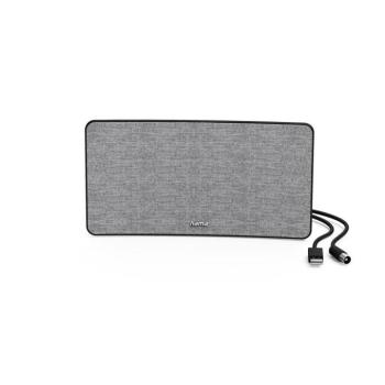 Hama DVB-T2 aktív antenna, szövetborítású kialakítás, szürke/fekete kép