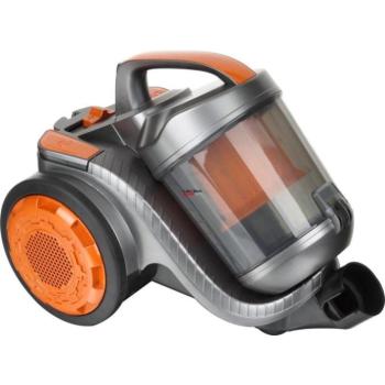 Hausmeister HM2045 porzsák nélküli Porszívó 750W, Szürke-Narancssárga