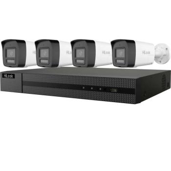 HiLook DS-J142I(STD)/IK28P-460B IP kamera szett, 4x6MP csőkameráv... kép