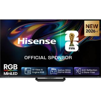 Hisense 75ur8s 75"/189cm 4k 180hz smart rgb miniled tv, 3840... kép